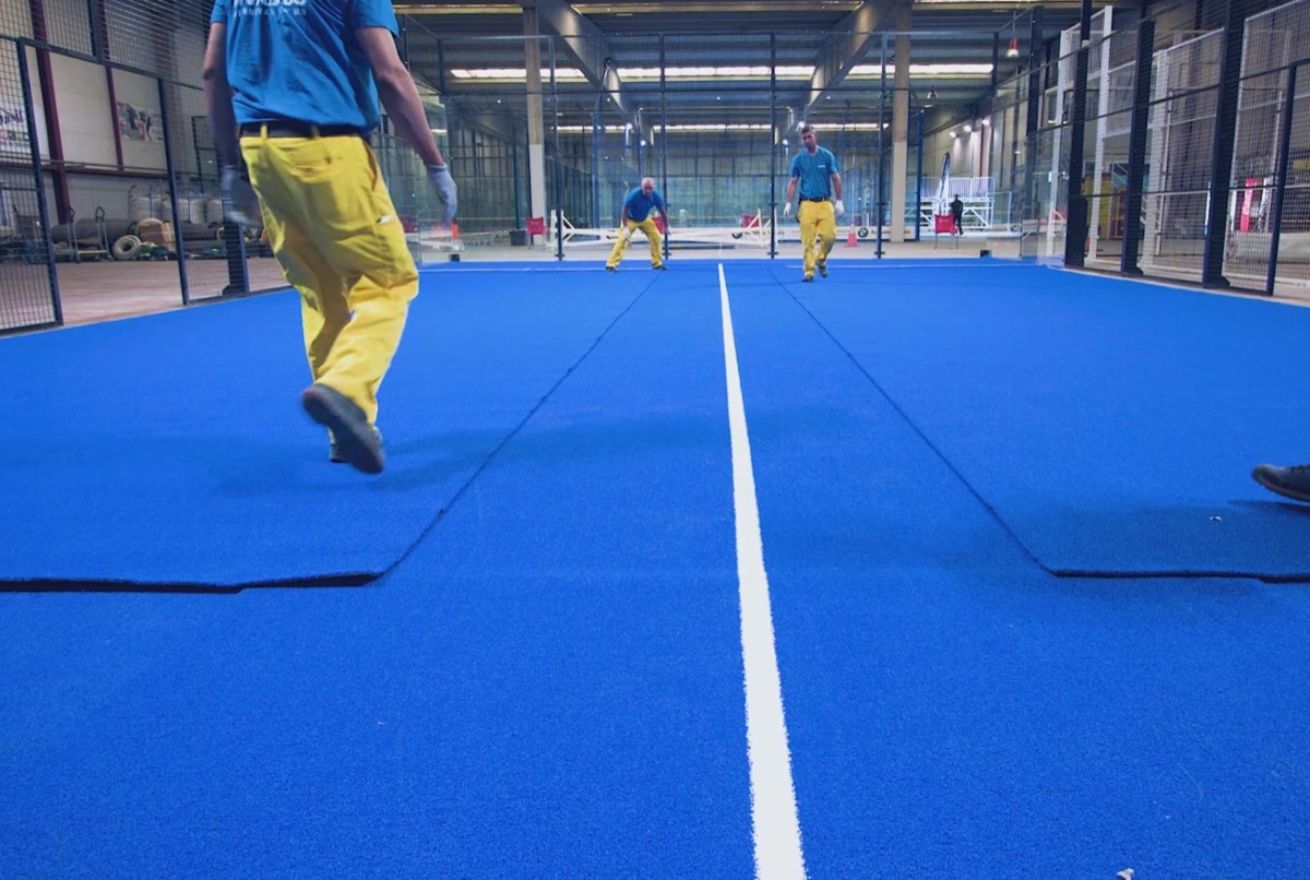 Padel Court Turf Installation